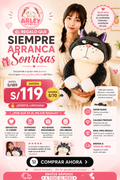 PELUCHE GATO RENEGÓN  😍🖤🤩😾🔥ORIGINAL IMPORTADO - Cuando nada le sorprende… este gato renegón la deja sin palabras.