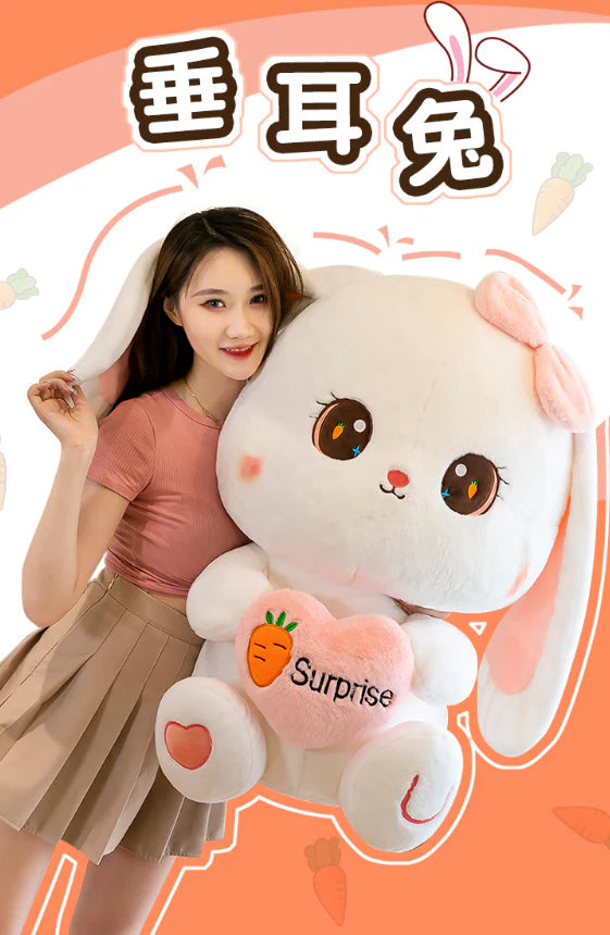 CONEJITA KAWAII OJITOS HERMOSOS IMPORTADO 65 CM + TARJETA PERSONALIZADA🩷🎀