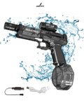 PISTOLA DE AGUA ELECTRICA (RECARGABLE + LUCES RGB) | ENVÍO GRATIS